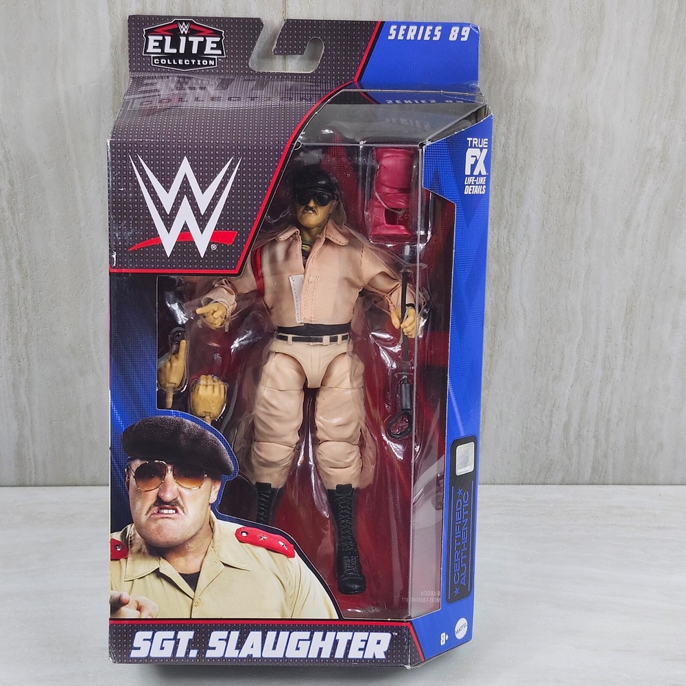 SGT. SLAUGHTER 2021 WWE WWF ELITE COLLECTION SERIES 89 MATTEL FIGURE