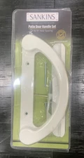 Sankins Sliding Patio Door Handle Set, Diecast,For 3-15/16" Hole Spacing
