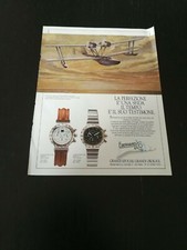 1988 EBERHARD CHRONOMASTER FRECCE TRICOLORI  ACCIAIO OROLOGIO VINTAGE PUB AD