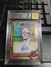 2022 Bowman Chrome Greg Cullen Gold Mini-Diamond Refractor Auto #46/50 Orioles