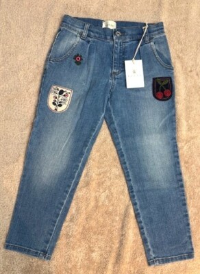 Gucci -  Girls Bleached Stretch Denim Blue - Sapphire Jeans