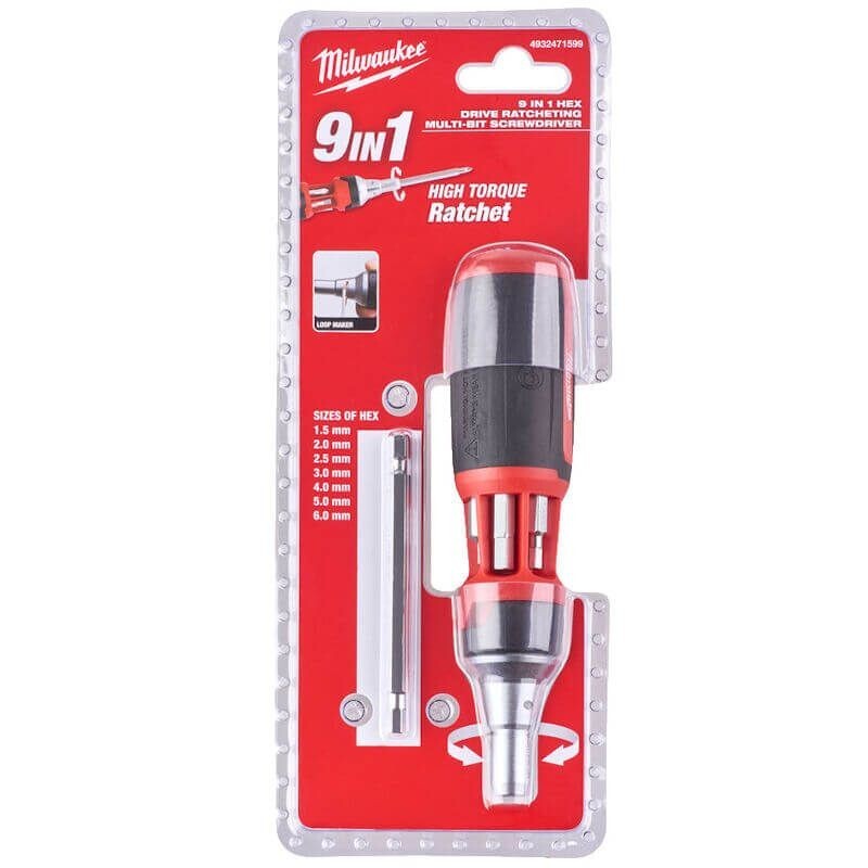Milwaukee 9 in 1 Ratcheting Screwdriver