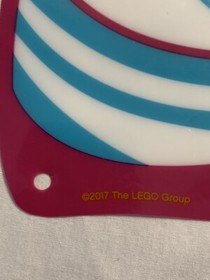 LEGO 32845 Trans Clear Plastic Triangle 23 x 26 Sail W/ Magenta Border (x1)
