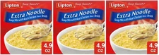 Lipton Soup Secrets Extra Noodle Mix with Chicken Broth, 4.9 oz (3 Boxes)