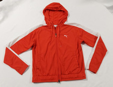 Puma Men's Or Teens Vintage Retro Red  White Jacket, Size M