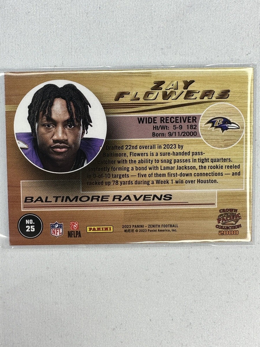 2023 Panini Zenith Zay Flowers Rookie Crown Pacific Collection | eBay