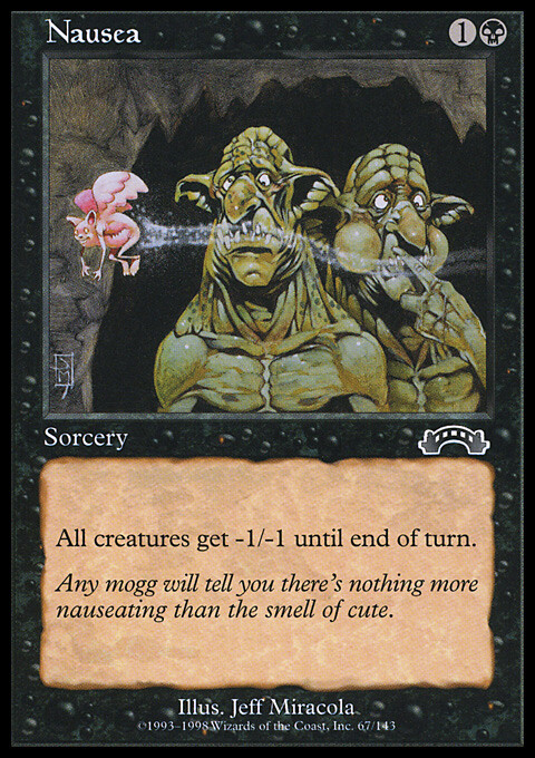 Magic the Gathering MTG Nausea (67) Exodus   LP