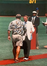 GREG LUZINSKI PHILADELPHIA PHILLIES SIGNED AUTOGRAPHED PHOTO W HARRY KALAS 
