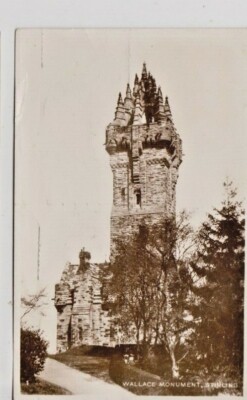 STIRLING, STIRLINGSHIRE - WALLACE MONUMENT S/W POSTKARTE (1929) *
