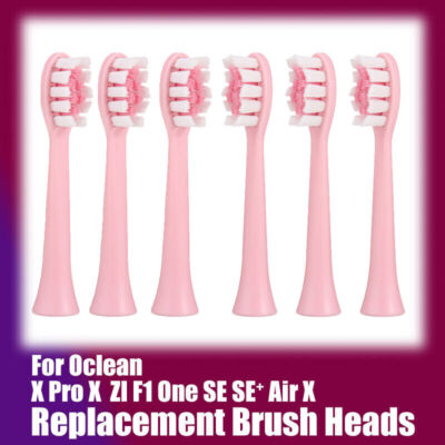 6pcs Rosa Ersatz Zahnbürstenköpfe kompatibel Für Oclean One SE SE+ Air X 99 Pro