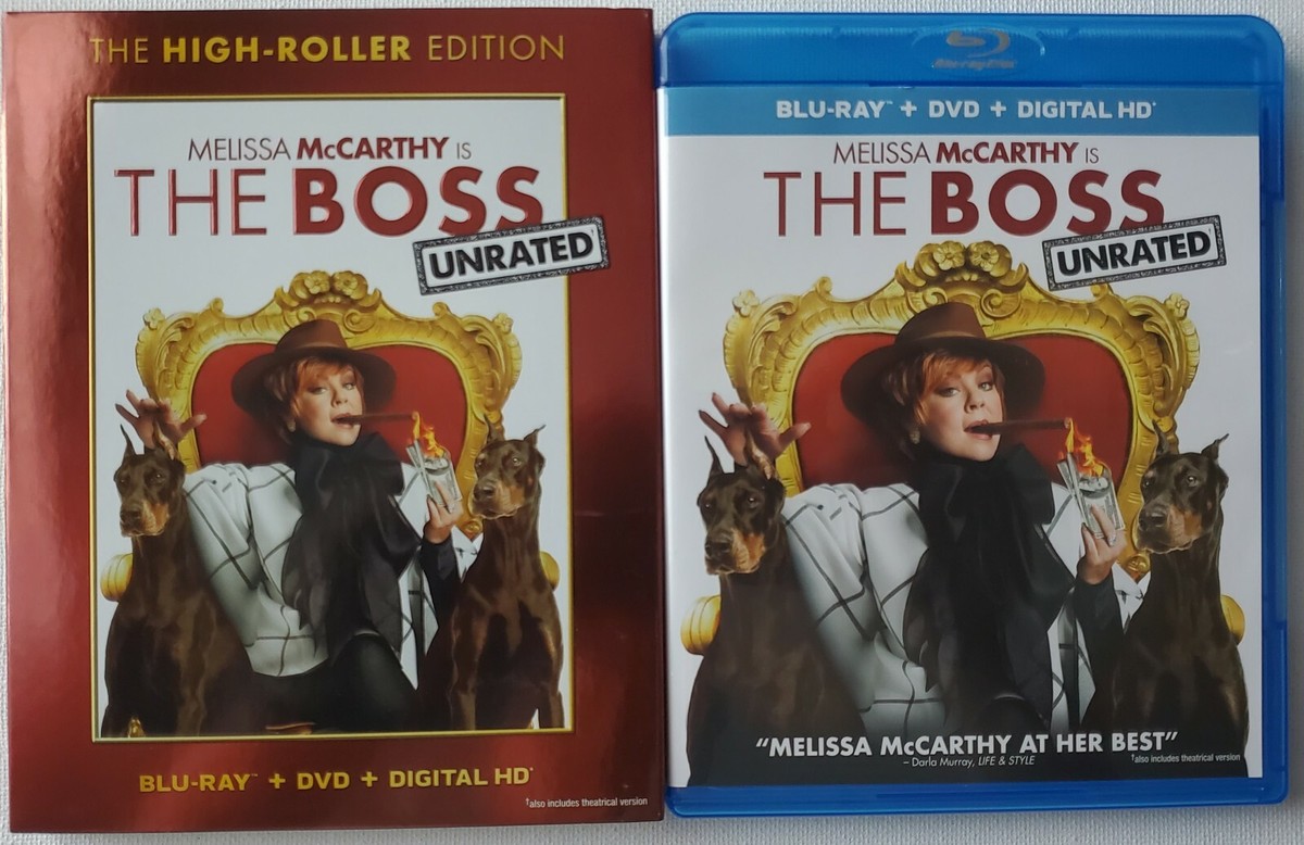 THE BOSS UNRATED BLU RAY DVD 2 DISC SET + WALMART EXCLUSIVE
