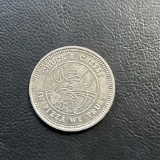 Silver Color Chuck E. Cheese In Pizza We Trust A La Grace De La  Token F34a