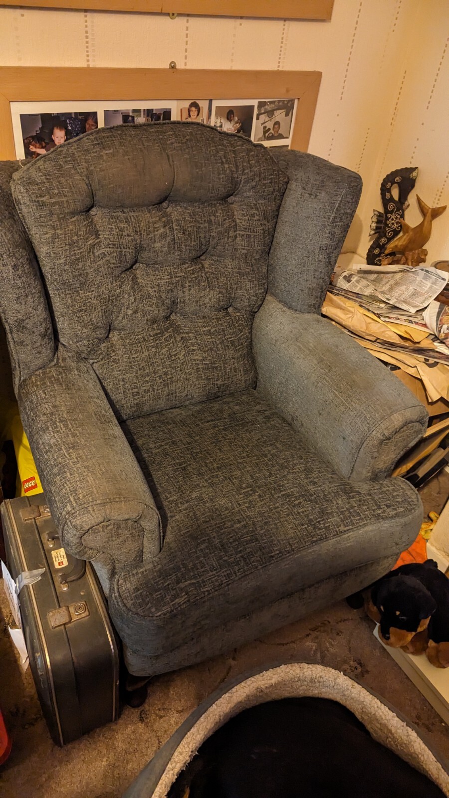 Arm Chair On Wooded Legs Living Room Lounge eBay