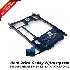 Lot of 3 Dell Latitude E7450 2.5" SATA to mSATA Adapter Caddy FCN4M XPWFW
