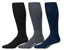 Boardroom Socks Men's Over the Calf Dress Socks, Knee High Business & Formal
