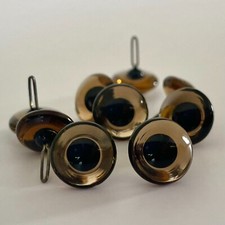Glasaugen Teddybär Räuchertopas in 3 Farbtönen Traditional Top British 4mm-16mm