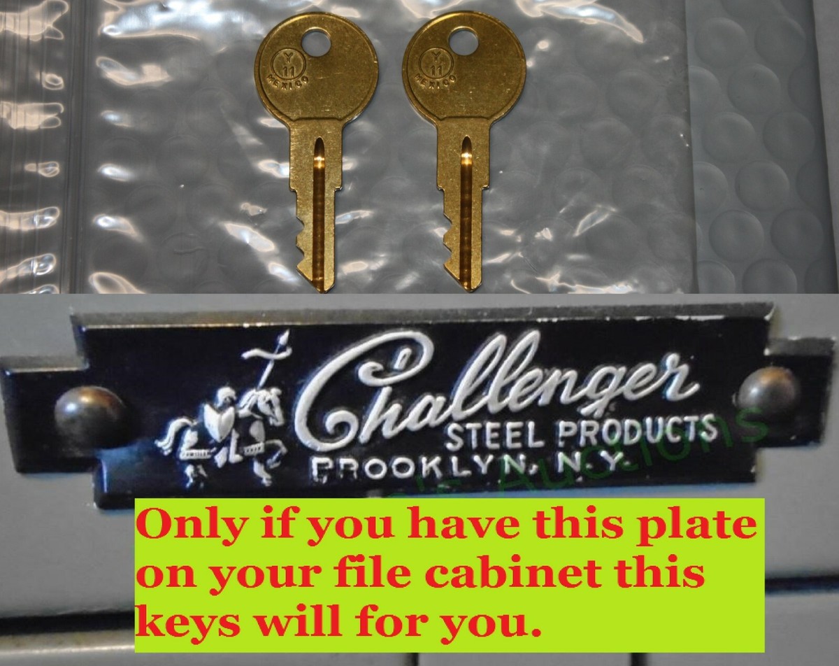 K116-K155 2- Keys For Challenger Steel file cabinet Cut To Your