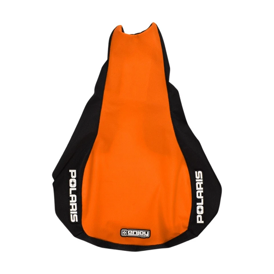 2009-2016 Polaris Sportsman Xp 550-1000 сиденье чехол черный и оранжевый #296 логотип - Изображение 4 из 4