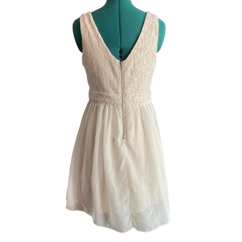 Speechless Dress Formal Blush Pink Juniors Size 9 Lace Chiffon - Image 3 of 4