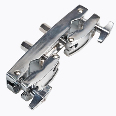 Silver Cymbal Stand Multi-Clamp Drum Mount Holder Adjustable Quick Release