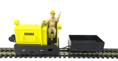 0n18 Scale PH Open Cab Diesel Locomotive, Freight Wagon Kit Narrow Gauge On18/O9