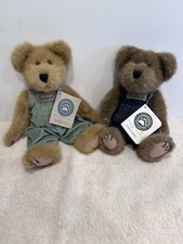 Boyds Bears Forrest B Bearsley And George Berriman In Corduroy Jumpers.