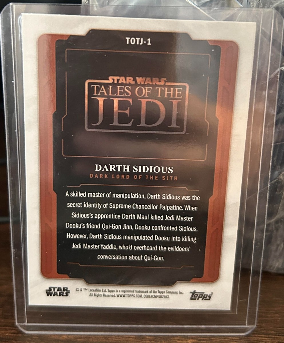 2023 Topps Finest Star Wars #TOTJ-1 Darth Sidious Tales of the
