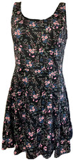 Floral Sleeveless Short Sundress Scoop Back Size 10/Med by Divided (CL03)
