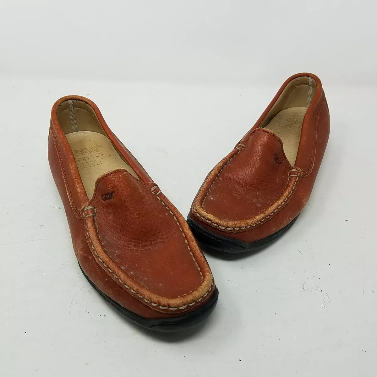 Womens italian leather loafers sales