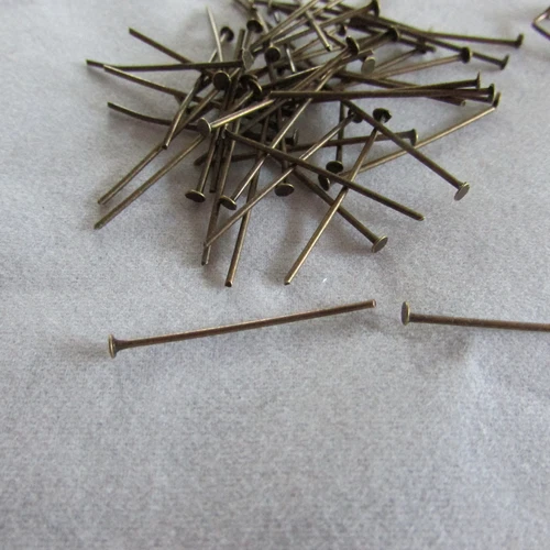 100 Antique Style bronze color Connector Parts- for Chandelier Crystals/Prisms - Picture 5 of 5