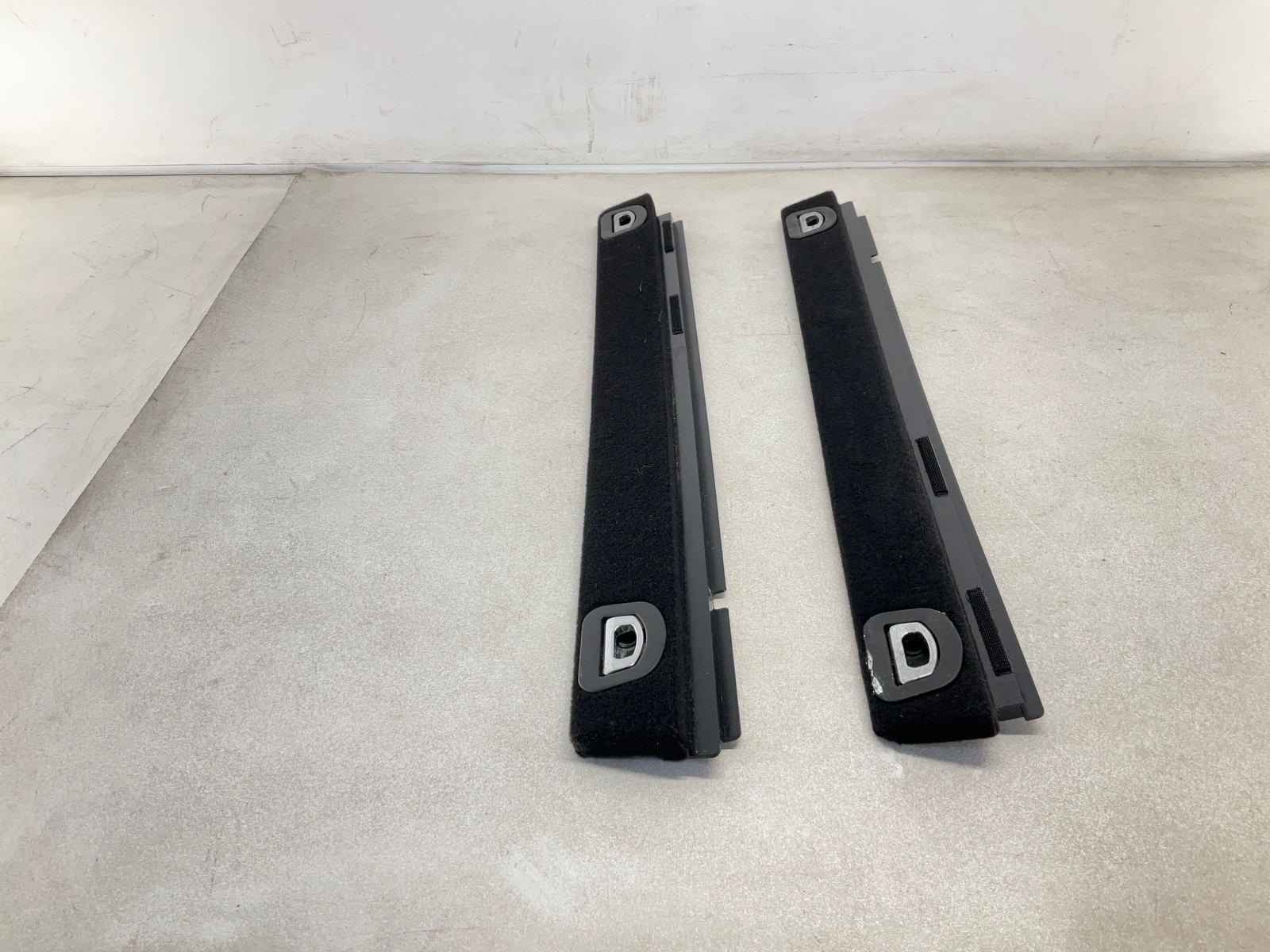17-20 MASERATI Levante Trunk Cargo Floor Left & Right Hook Rail Cover Trim CM