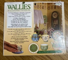 25 pc Mary Engelbreit WALLIES Wallpaper Cutouts Decorative Decals Green Tea Set
