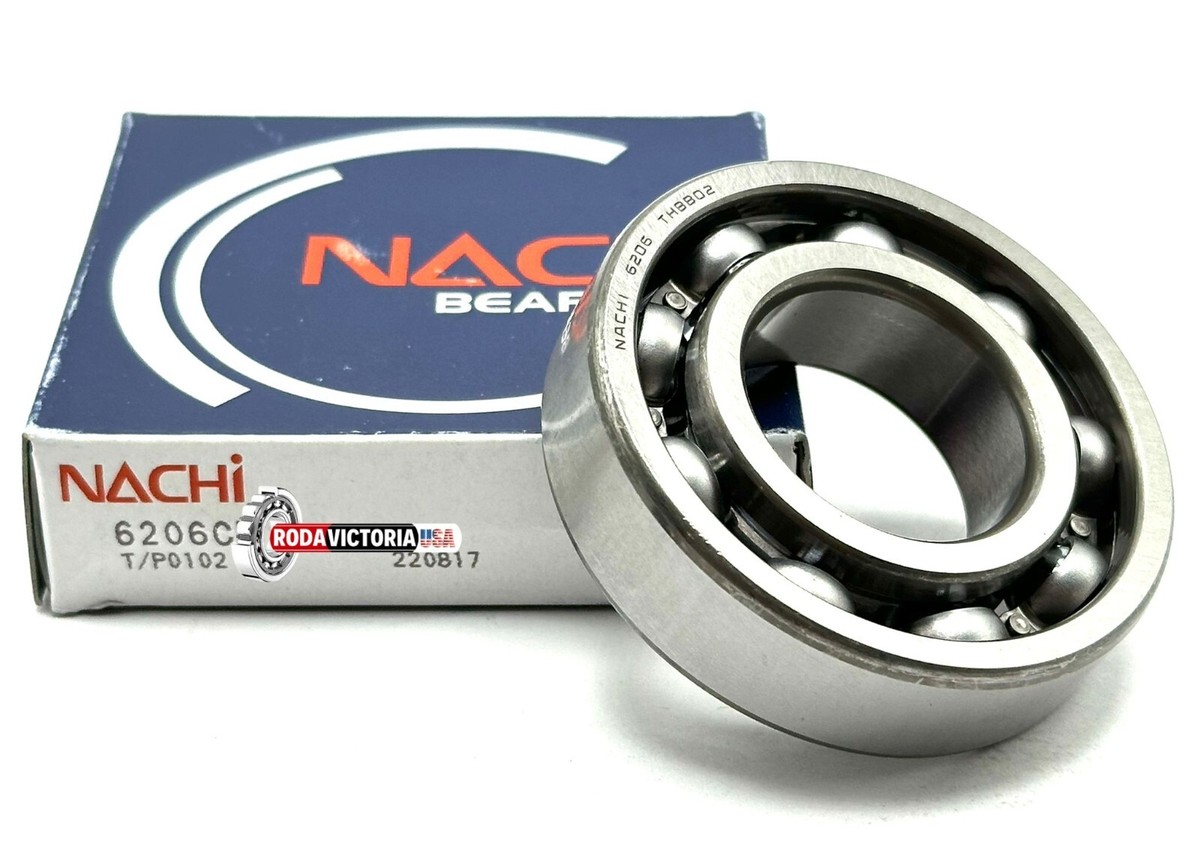 NACHI 6206 CM DEEP GROOVE BALL BEARING, OPEN TYPE, NO SEALS