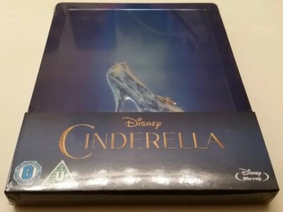 DING Disney's Cinderella Embossed STEELBOOK 2015 Zavvi (Blu-ray, UK) Live Action