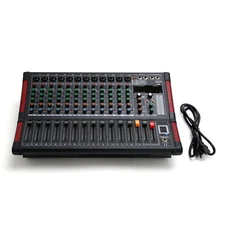 12 Channel Powered Bluetooth Studio Mixer Digital Mixer Mixing Amplifier USB New
