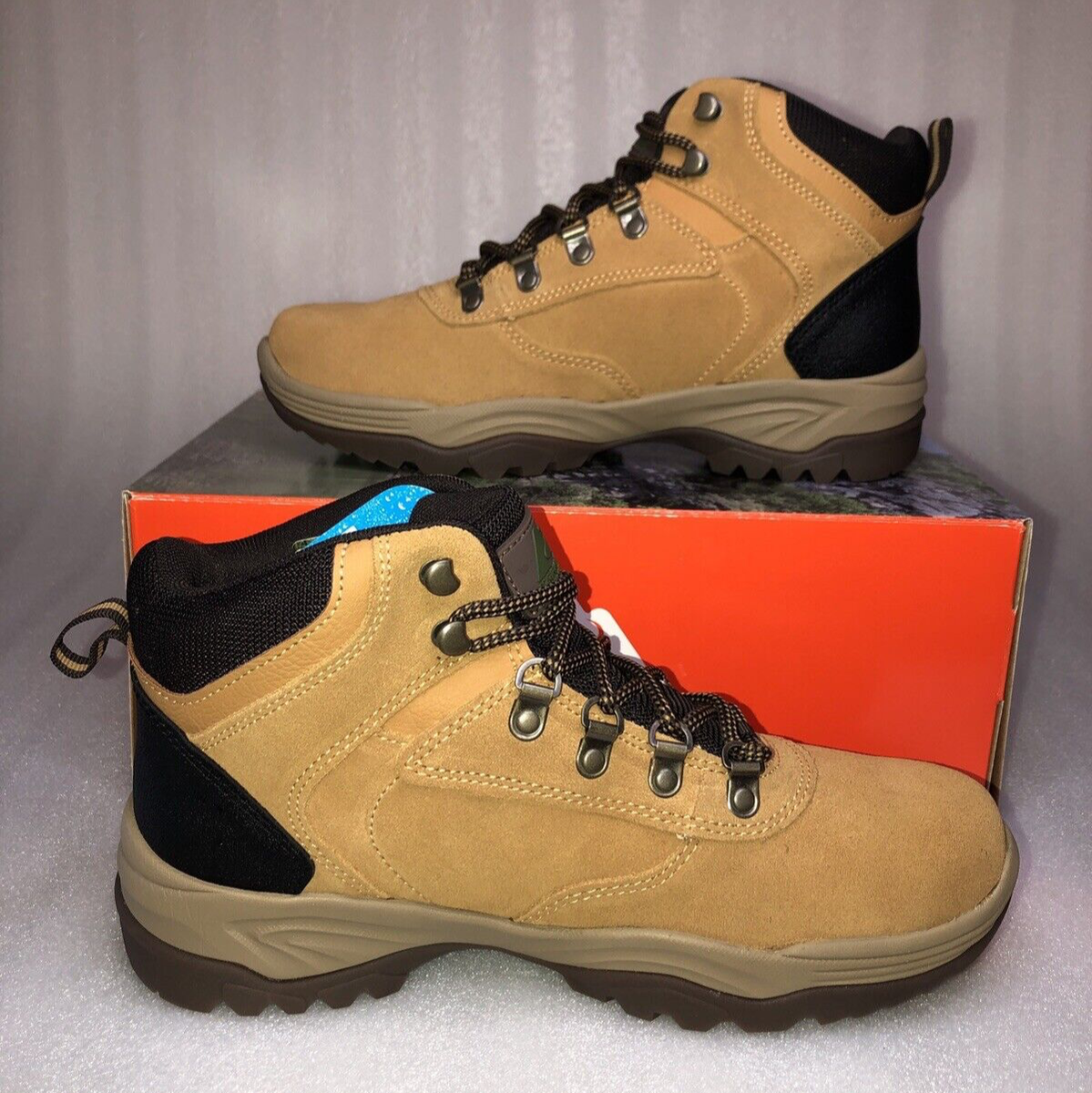 Boots à bout rond lacets marron homme | La Halle