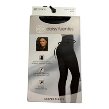 Daisy Fuentes XL/XXL Black Shaper Tights NWT Smooths & Shapes