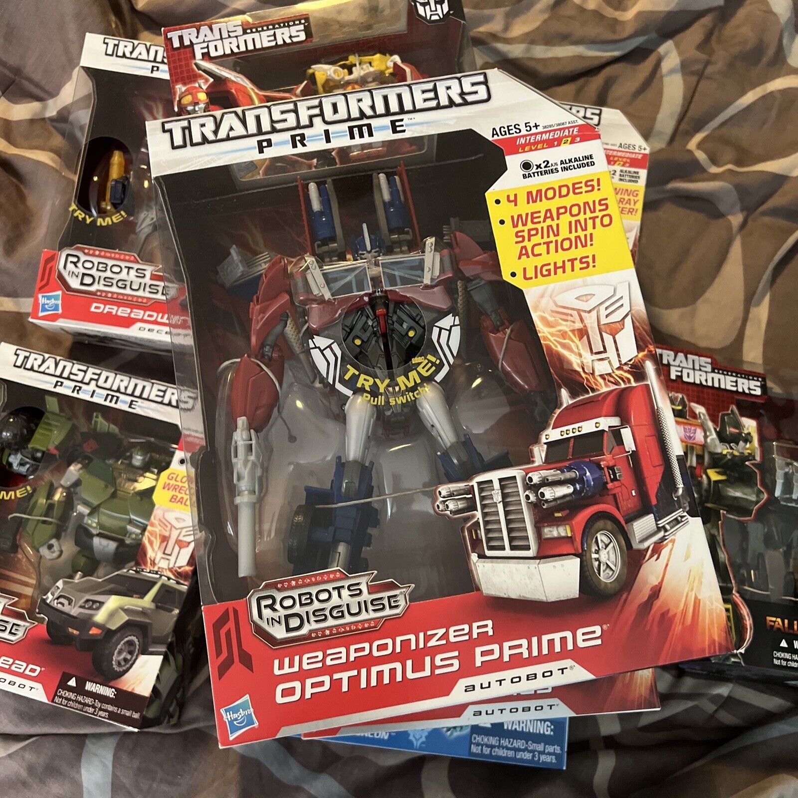 Transformers Prime Robots in Disguise Weaponizer Optimus Prime