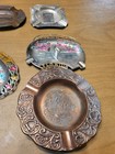 VINTAGE State Trinket Dish Ashtray Lot Tray Metal Souvenir Lot Of 7 — photo 7