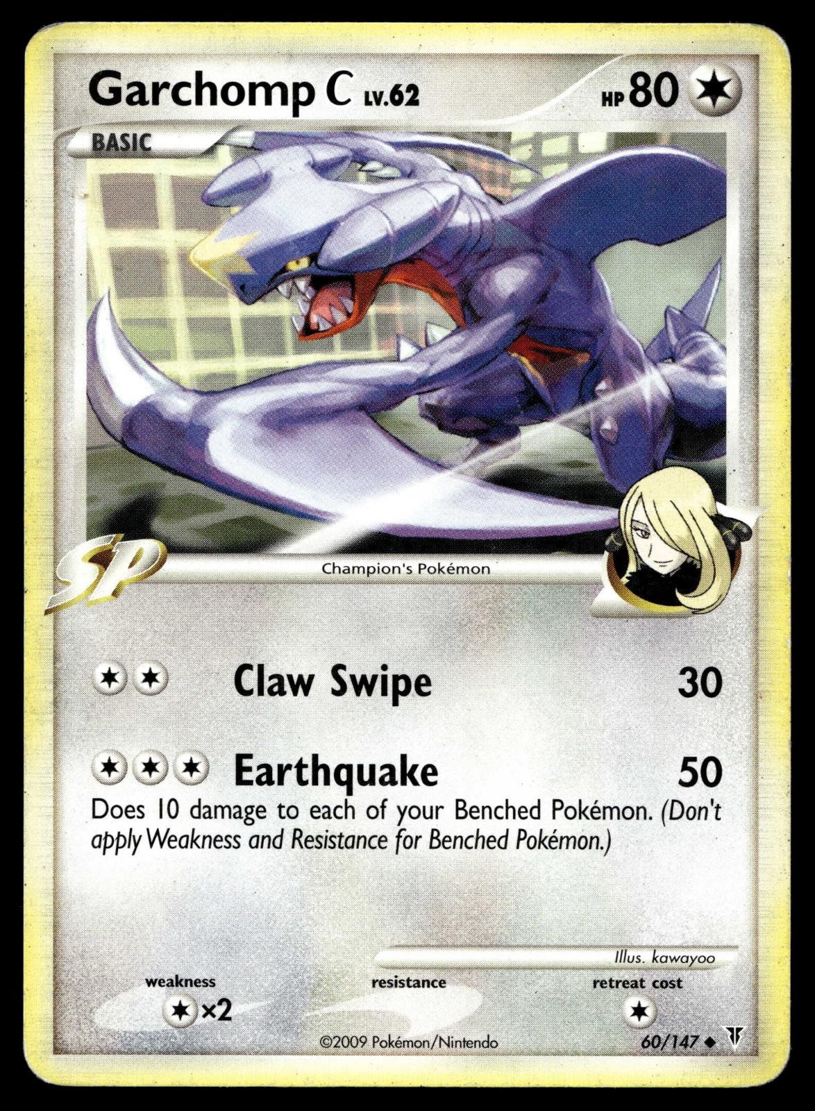 POKEMON GARCHOMP C SUPREME VICTORS 60/147 UC LP