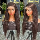 Braided wigs for black women,C Cut ,Fulani Braid,Closure Wig,Braids,Glueless Wig