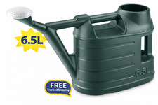 6.5L Watering Can Long Spout w/ Spray Rose Heavy Duty Garden Indoor Outdoor