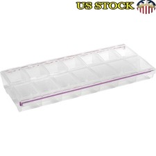 Customizable Craft Organizer 14 Clear Locking Compartments Small Supplies New