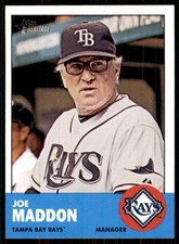 2012 Topps Heritage #343 Joe Maddon Tampa Bay Devil Rays