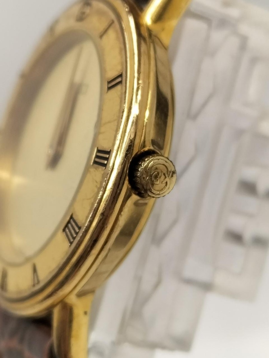 Vintage 1990s Gucci 3000.2.L Gold Dial Quartz Women's Watch JAPAN