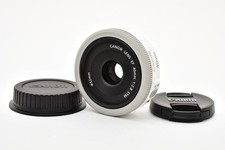 [Almost Unused] Canon EF 40mm f/2.8 STM White Pancake Prime lens From JAPAN