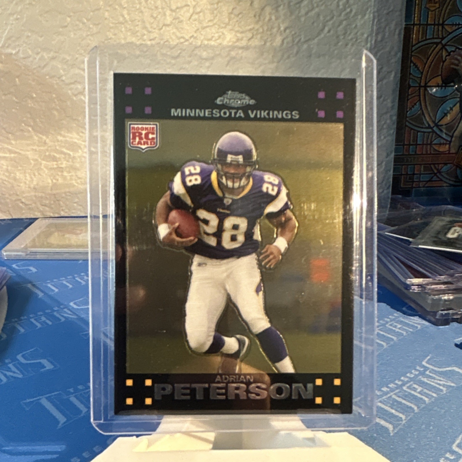 2007 Topps Chrome Adrian Peterson Rookie Card #TC181 Minnesota Vikings NFL