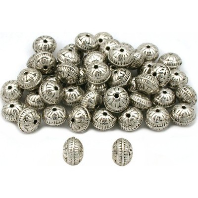 Antique Silver Plated Saucer Bali Beads Part Approx 50