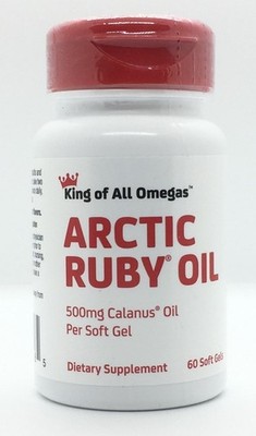 Arctic Ruby Oil 60 Soft Gels 500mg Calanus Oil 1000mg per serving NEW