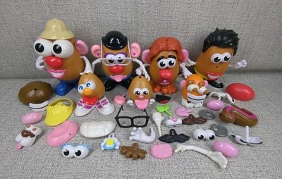 Mr. Potato Head Lot Over 80 Misc Pieces: Heads Parts & More 1985